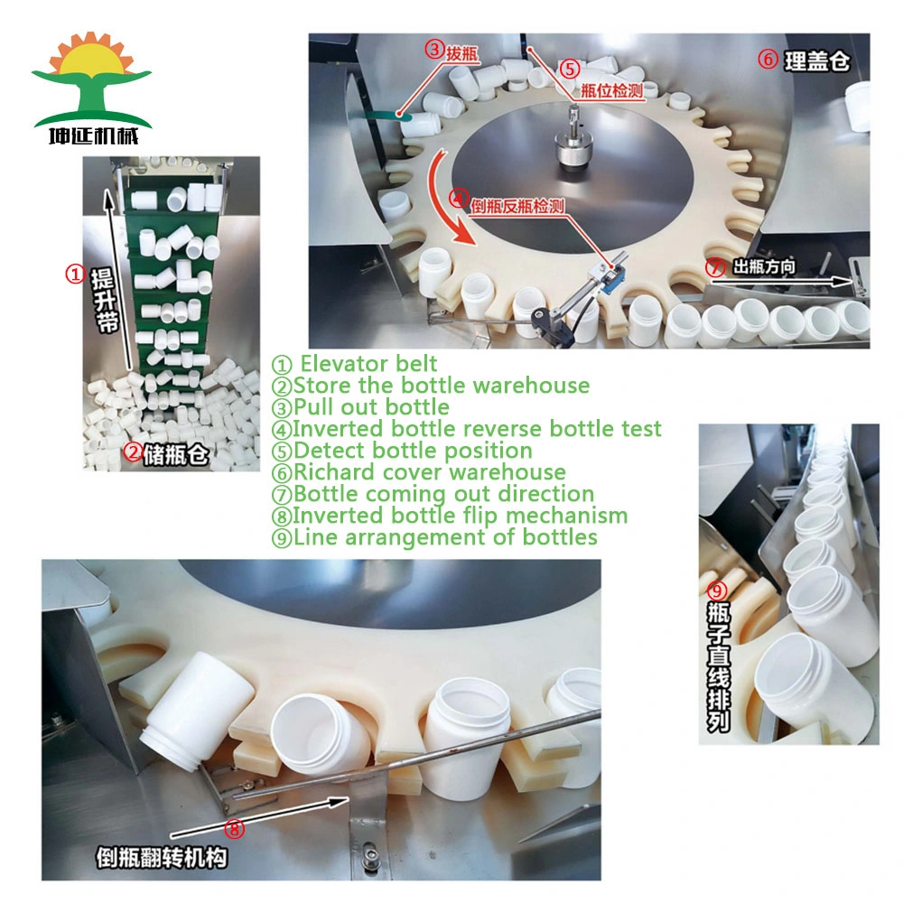 Automatic Round Plastic Bottle Unscrambler Sorting Machine Pet Bottle Unscrambler